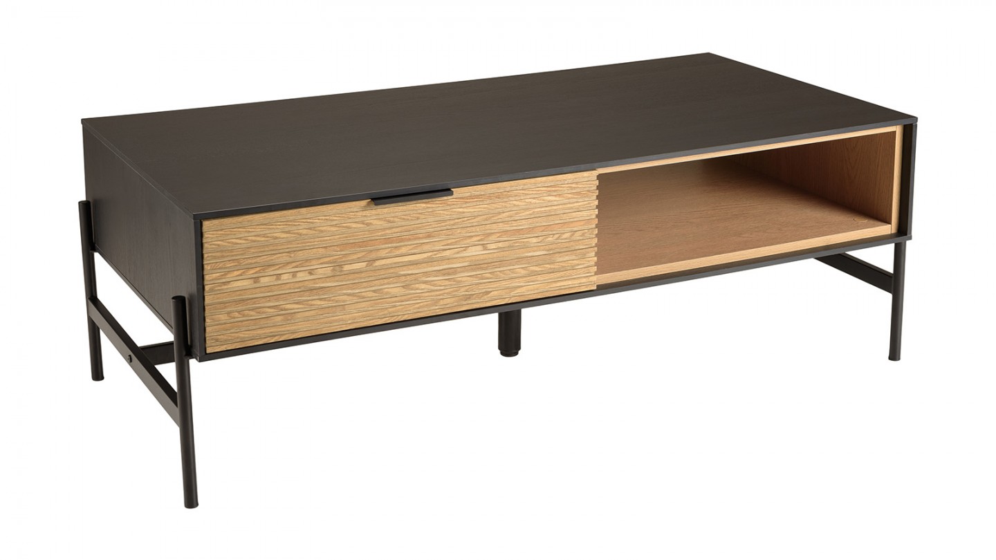 Table basse en bois noir - Charlie