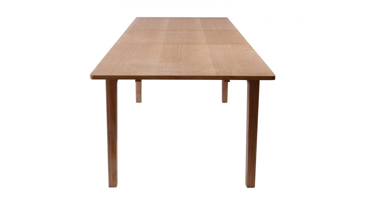 Table à manger extensible effet bois 180/260 cm - Polly