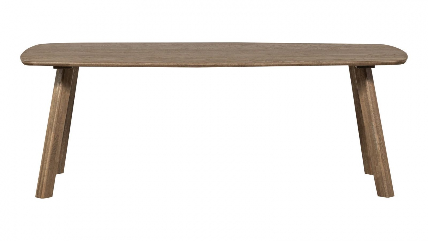 Table à manger ovale en bois foncé FSC 180 cm - Tablo