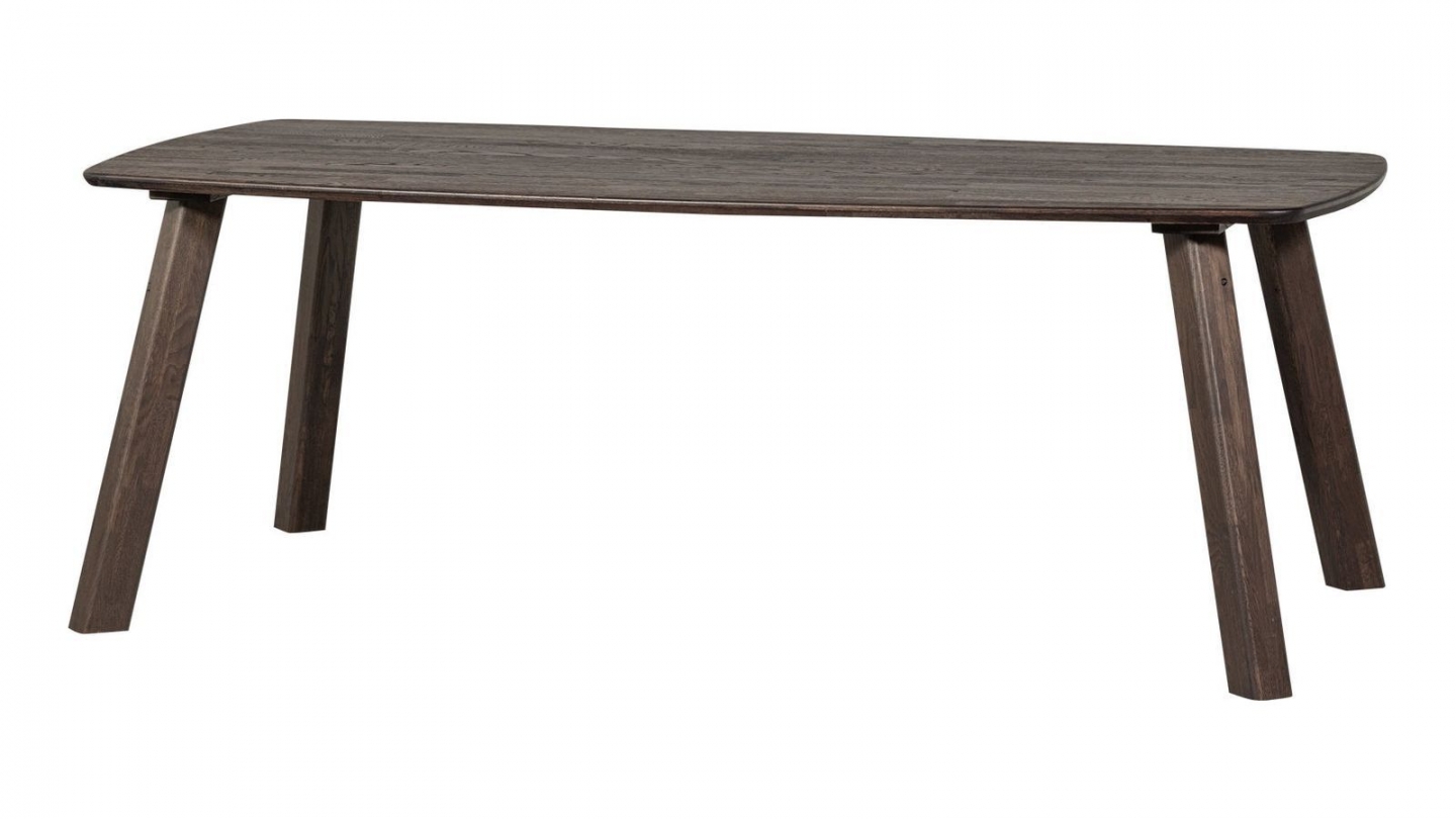 Table à manger ovale en bois brun FSC 220 cm - Tablo