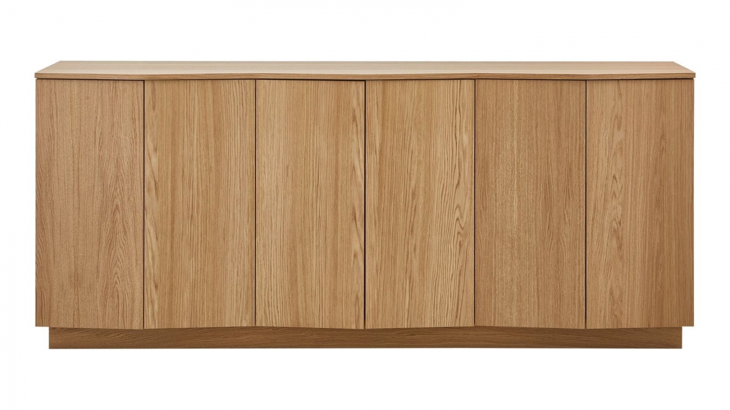 Buffet 6 portes en bois FSC 200 cm - Zuma