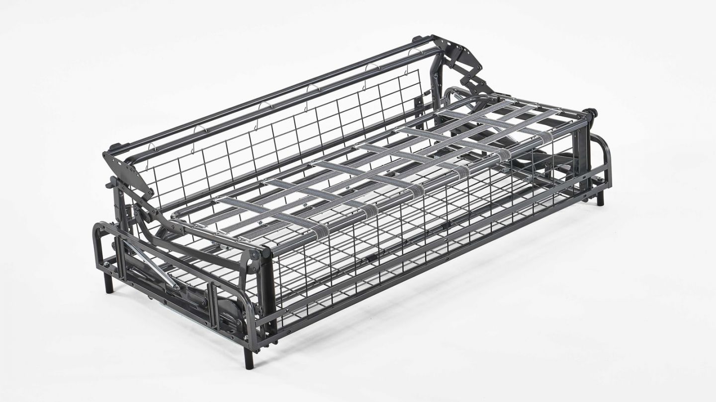 Canapé d'angle convertible réversible 5 places en tissu bouclette vert kaki - Ouverture express - Couchage quotidien - Paloma