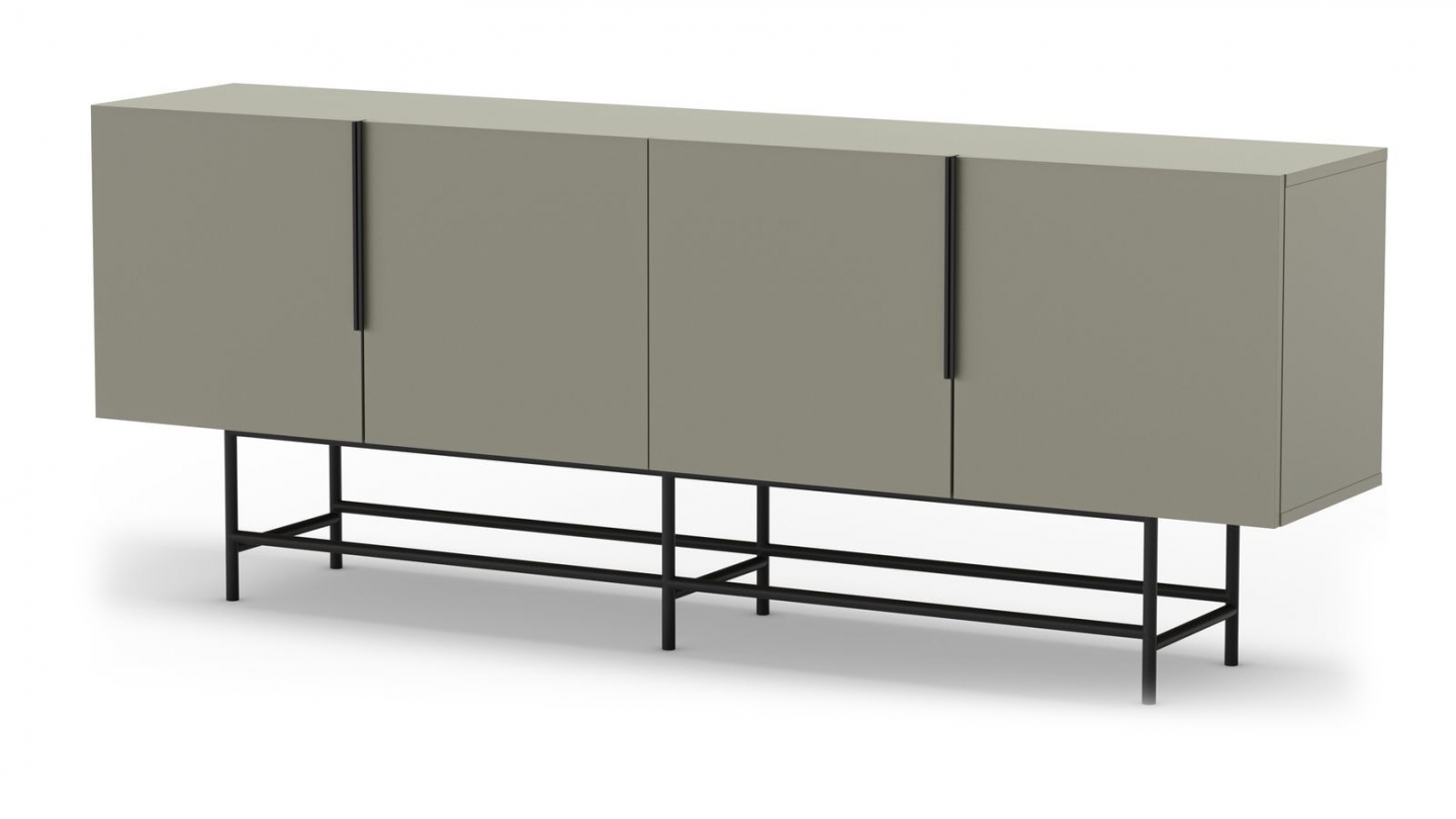 Buffet 4 portes vert 200 cm - Clea