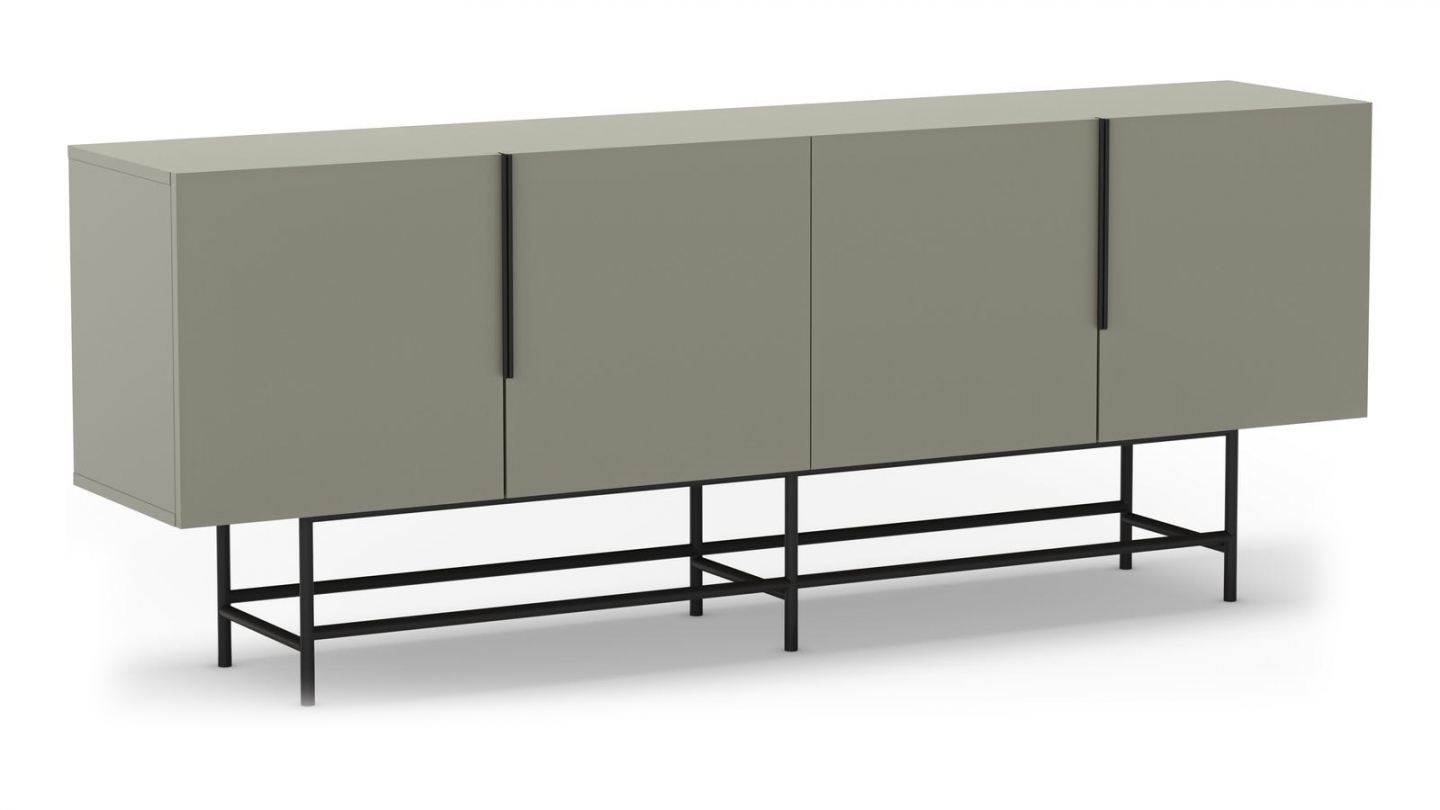 Buffet 4 portes vert 200 cm - Clea