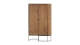 Buffet haut 2 portes en bois de manguier 100 cm - Cyrus