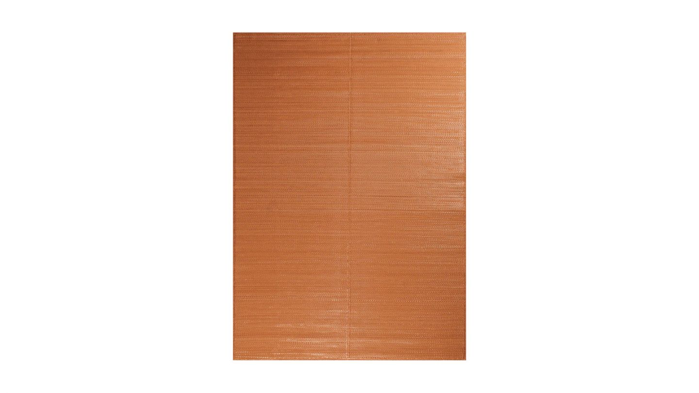 Tapis d’extérieur uni terracotta 120x160 cm - Blake