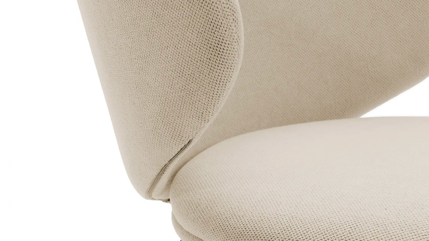 Lot de 2 chaises en tissu beige - Cocoon
