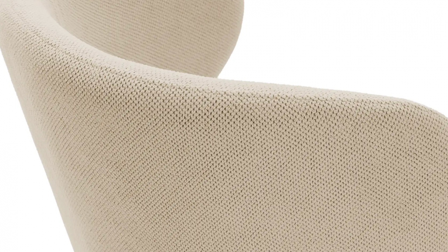 Lot de 2 tabourets de bar en tissu beige - Cocoon