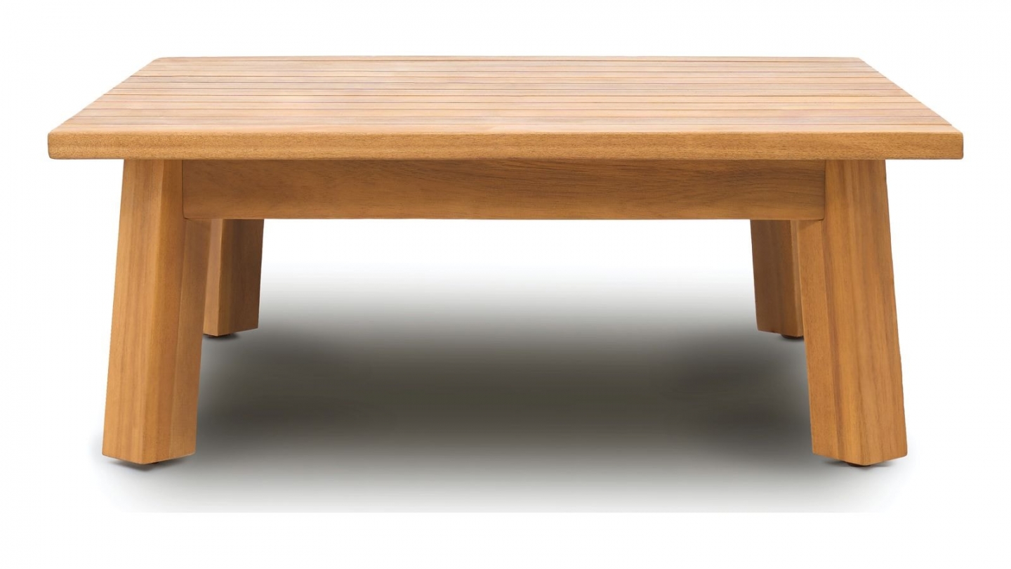 Salon de jardin 2 places en bois FSC - 2 fauteuils et table basse - Palau