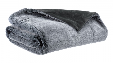 Plaid effet fourrure tonnerre 130 x 160 cm - Kinta