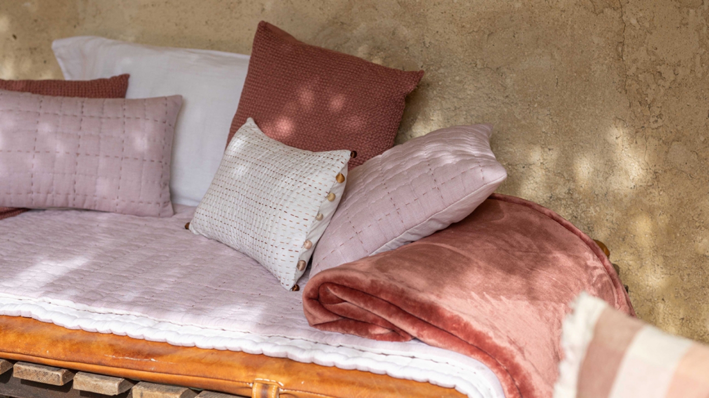 Maxi plaid doux terracotta 180 x 220 cm - Michka