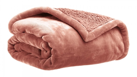 Maxi plaid doux terracotta 180 x 220 cm - Michka