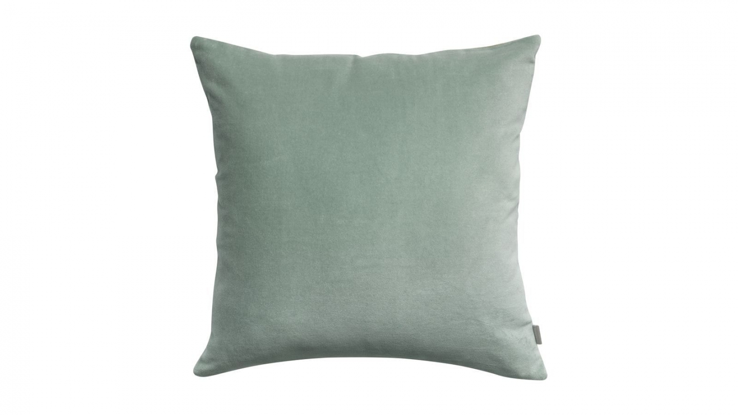 Coussin en velours vert opaline 45 x 45 cm - Elise