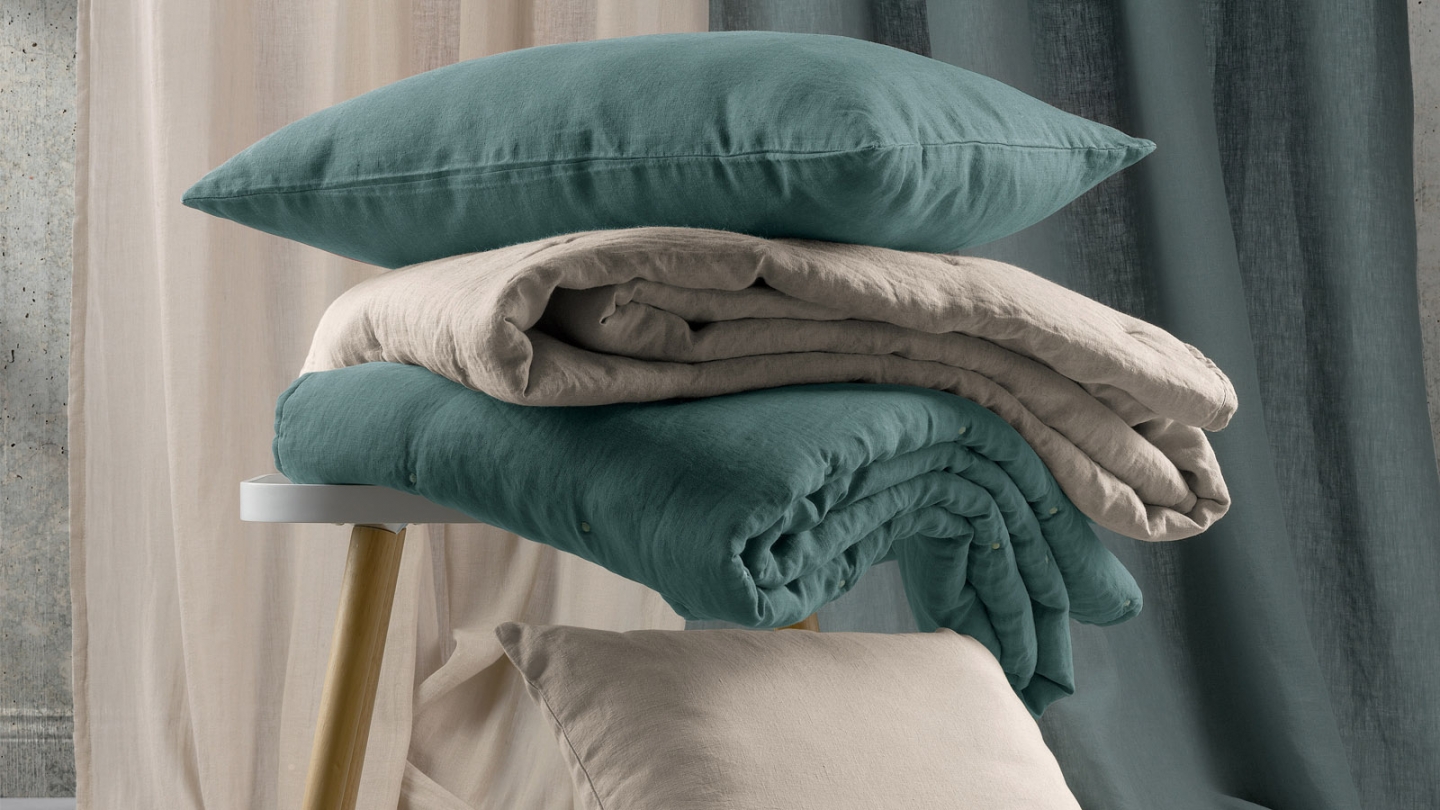 Coussin lin et coton naturel 30 x 50 cm - Zeff