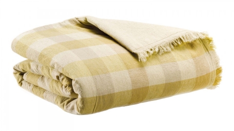 Plaid à imprimé bronze 135 x 200 cm - Kate