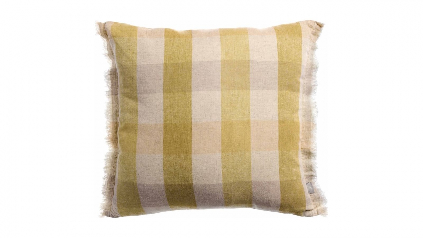 Coussin à imprimé bronze 45 x 45 cm - Kate
