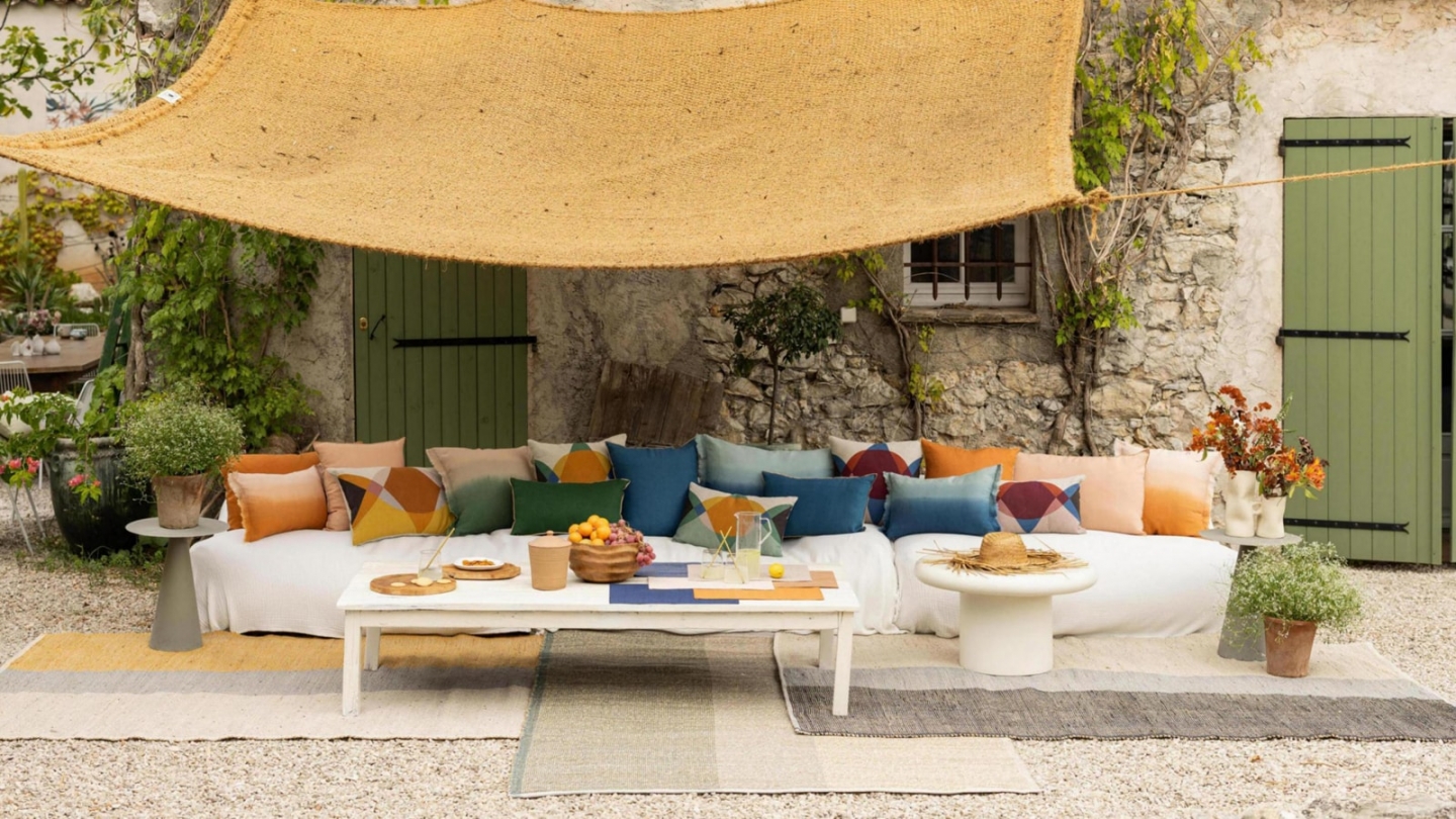 Coussin en lin orange cuivre 30 x 50 cm - Zeff Celeste