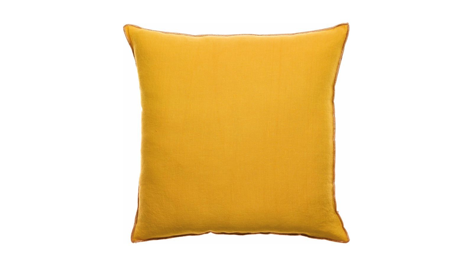 Coussin en lin mangue jaune 45 x 45 cm - Zeff Celeste
