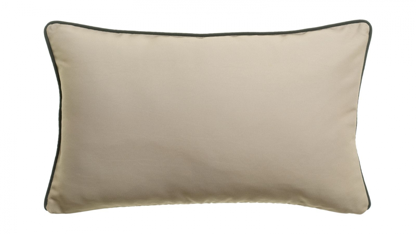 Coussin d'extérieur beige galet 30 x 50 cm - Alga