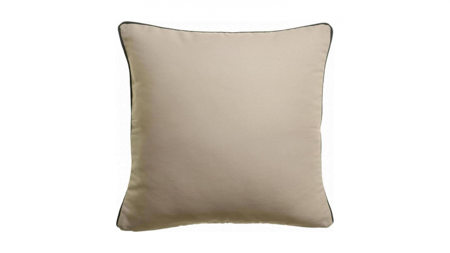Coussin d'extérieur beige galet 45 x 45 cm - Alga