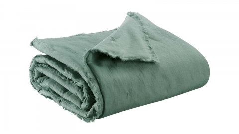 Plaid bleu Prusse 135 x 200 cm - Laly