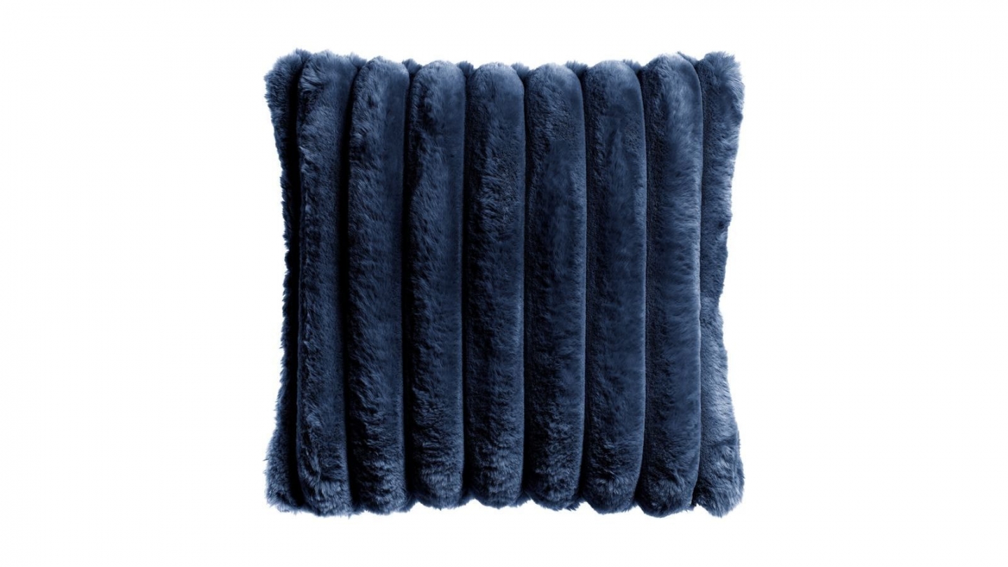 Coussin carré bleu marine 45 x 45 cm - Alice