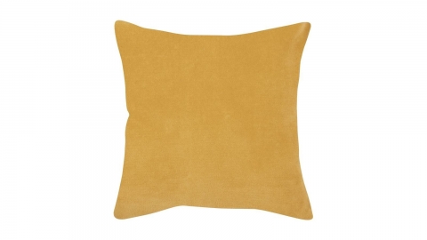 Coussin en velours jaune mais 45 x 45 cm - Elise
