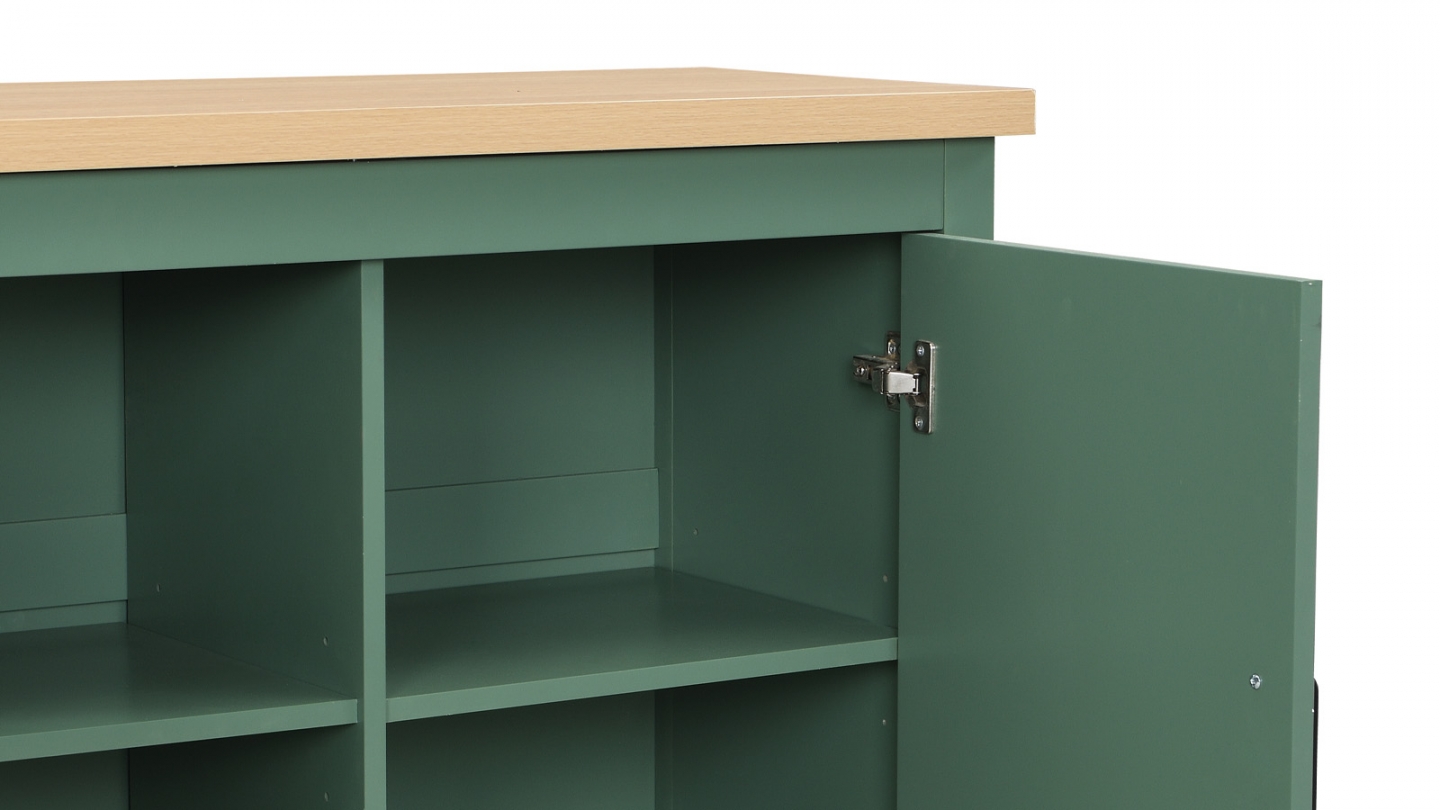Buffet 4 portes vert 180 cm - Sana