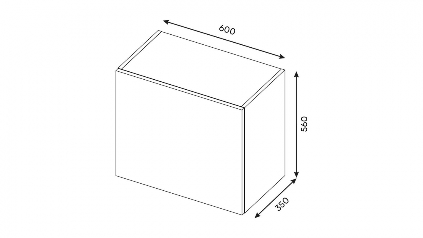 Ensemble de 6 meubles de cuisine - L. 185 cm - abricot - Luzia