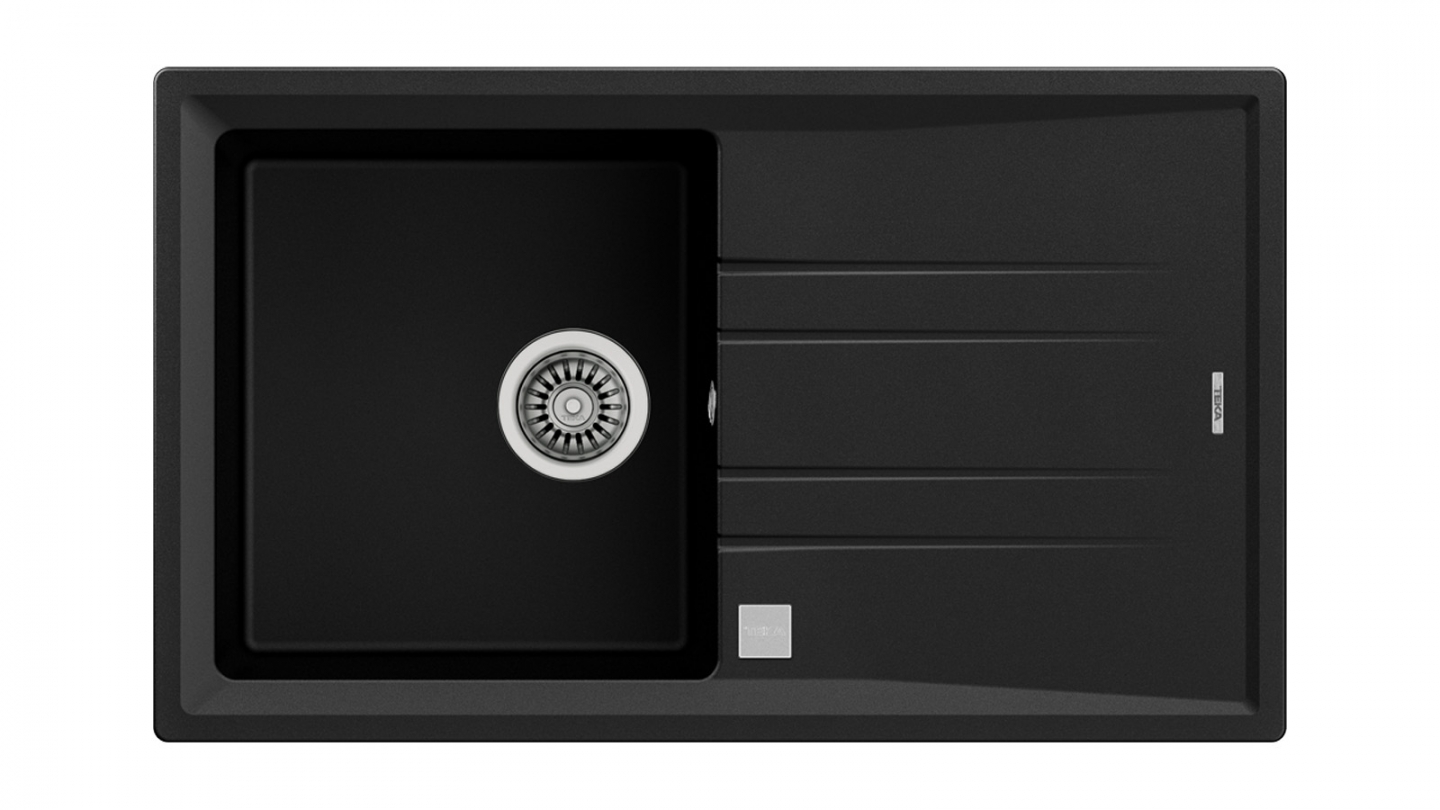 Ensemble de 8 meubles de cuisine - L. 245 cm - abricot - Luzia