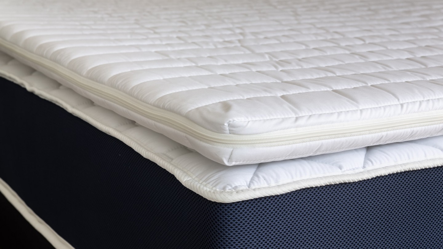 Sur matelas déhoussable 160x200 Confort Plus Hbedding - Mousse polyuréthane