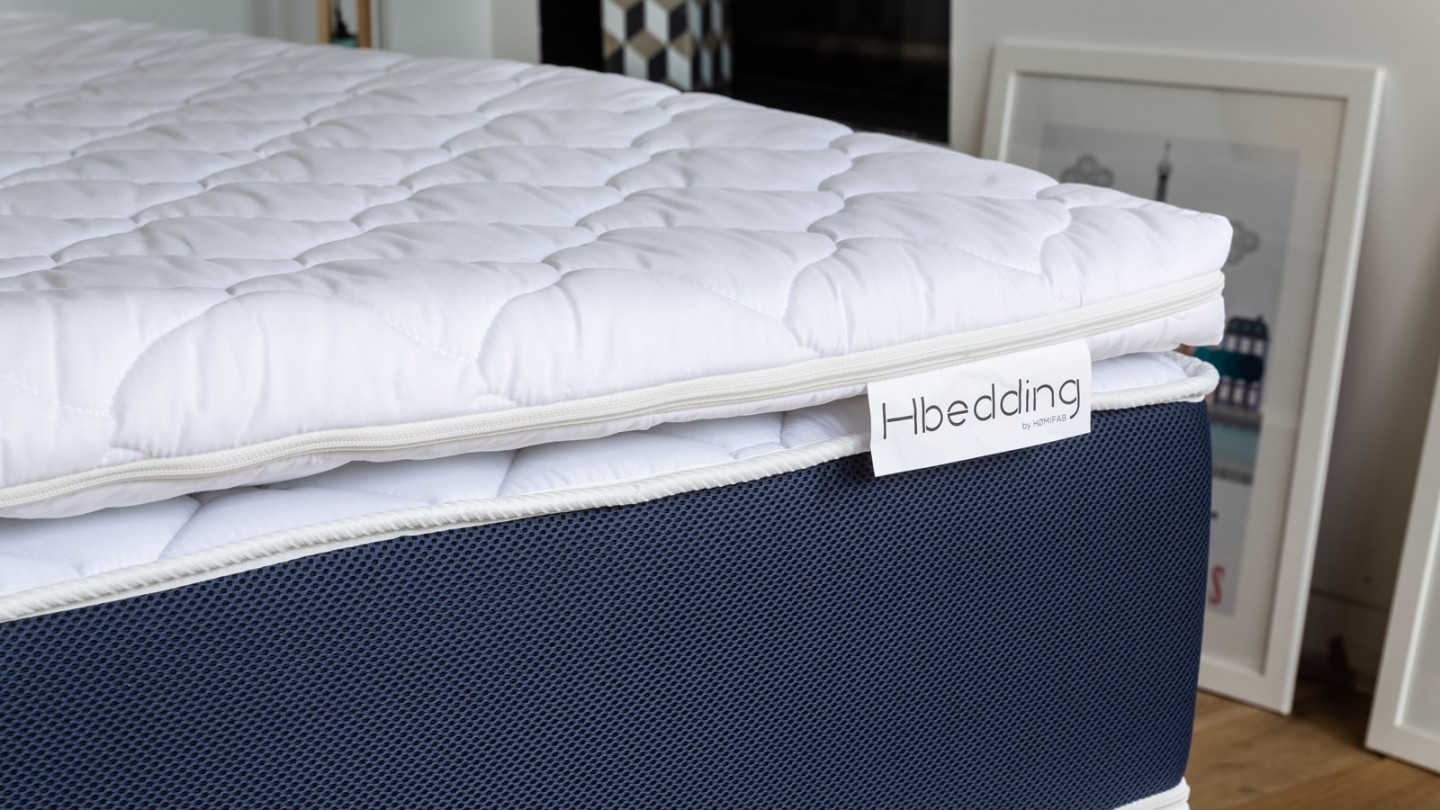 Sur matelas déhoussable mémoire de forme 180x200 Memory Plus Hbedding - Mousse haute densité