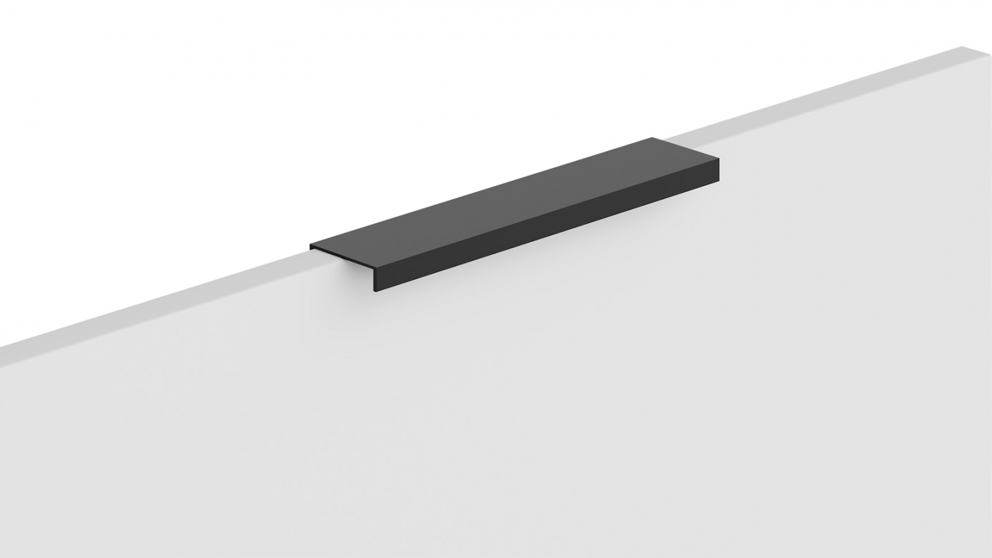Meubles bas de cuisine - L. 185 cm - noir - Luzia