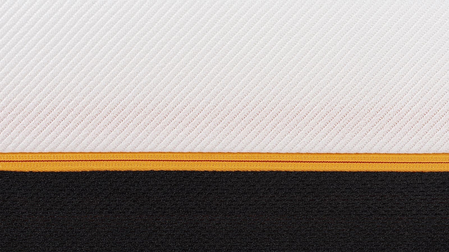 Ensemble Lit adulte 160x200cm avec tête de lit en tissu bouclé beige - Milo + Matelas mémoire de forme - Dual Confort