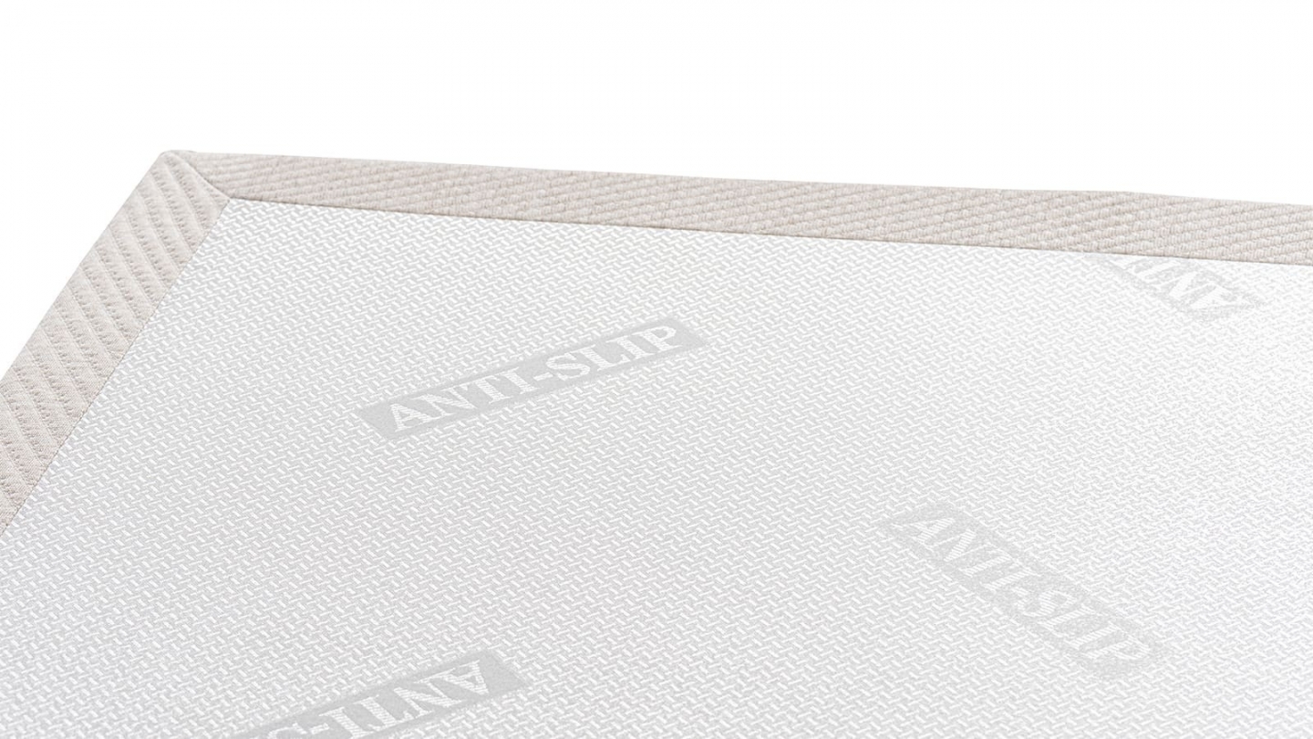 Ensemble Lit adulte 140x190cm avec tête de lit en tissu gris chiné - Milo + Matelas ressorts ensachés - Spring Elite