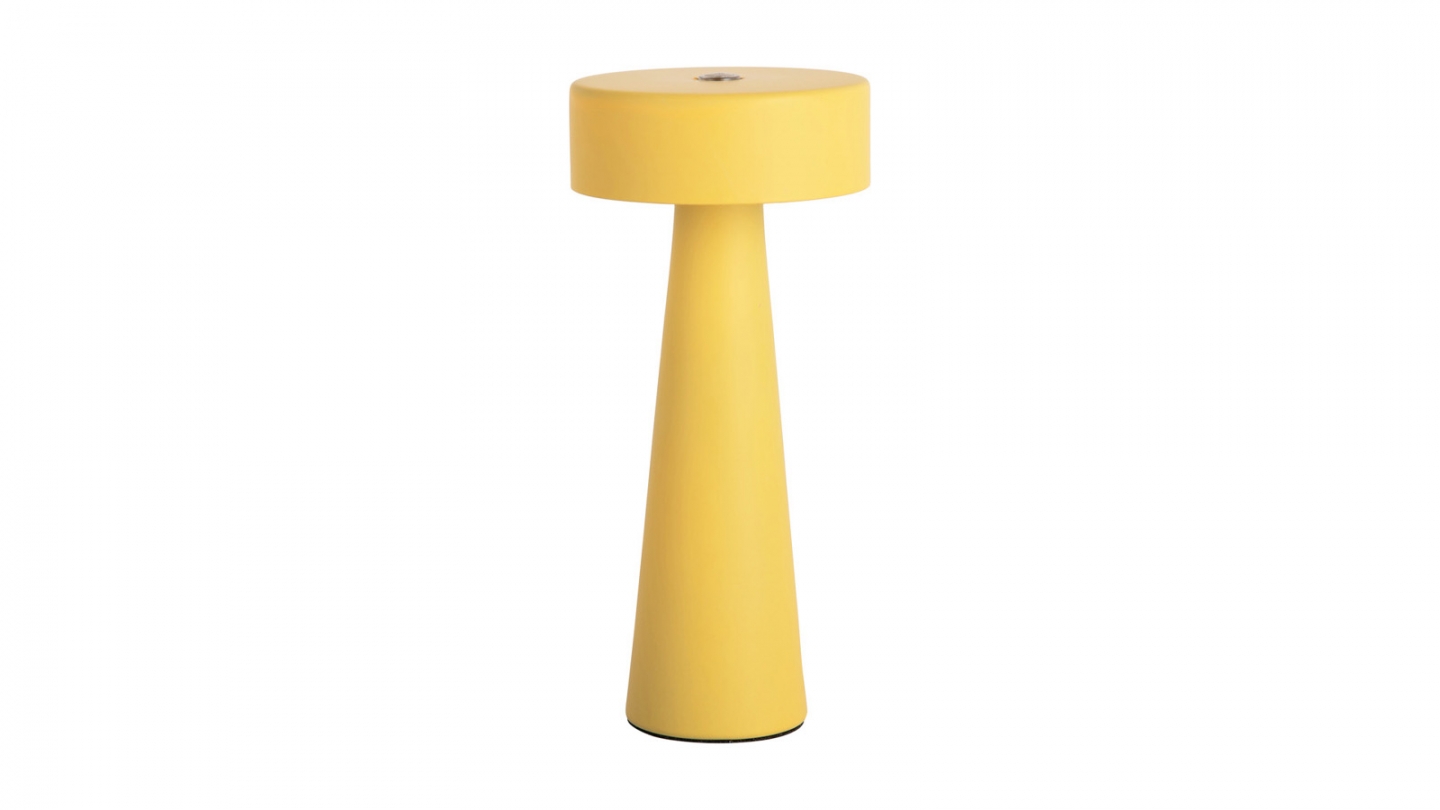 Lampe de table LED champignon jaune - Mini LED