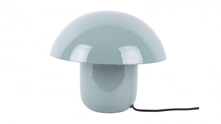 Lampe à poser champignon en métal émaillé bleu - Fat Mushroom