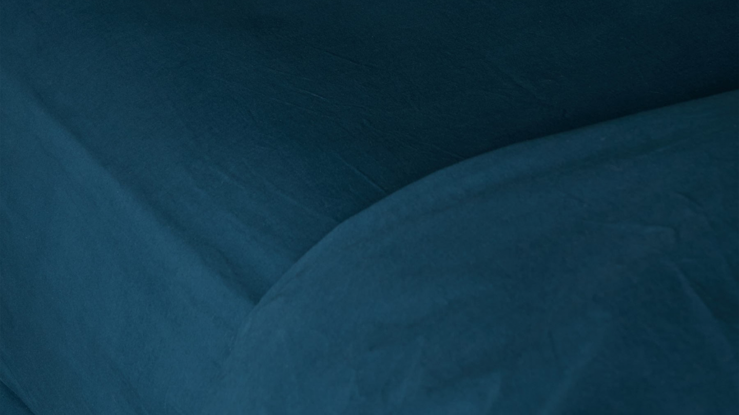 Drap housse en coton bio bleu 90 x 200 cm - Celeste