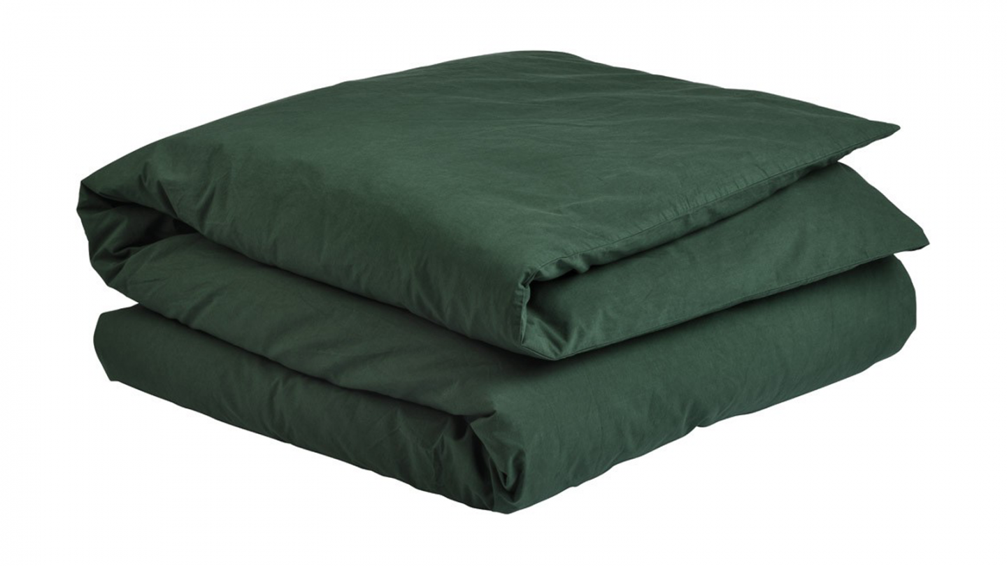 Housse de couette en coton bio Vert 140 x 200 cm - Celeste