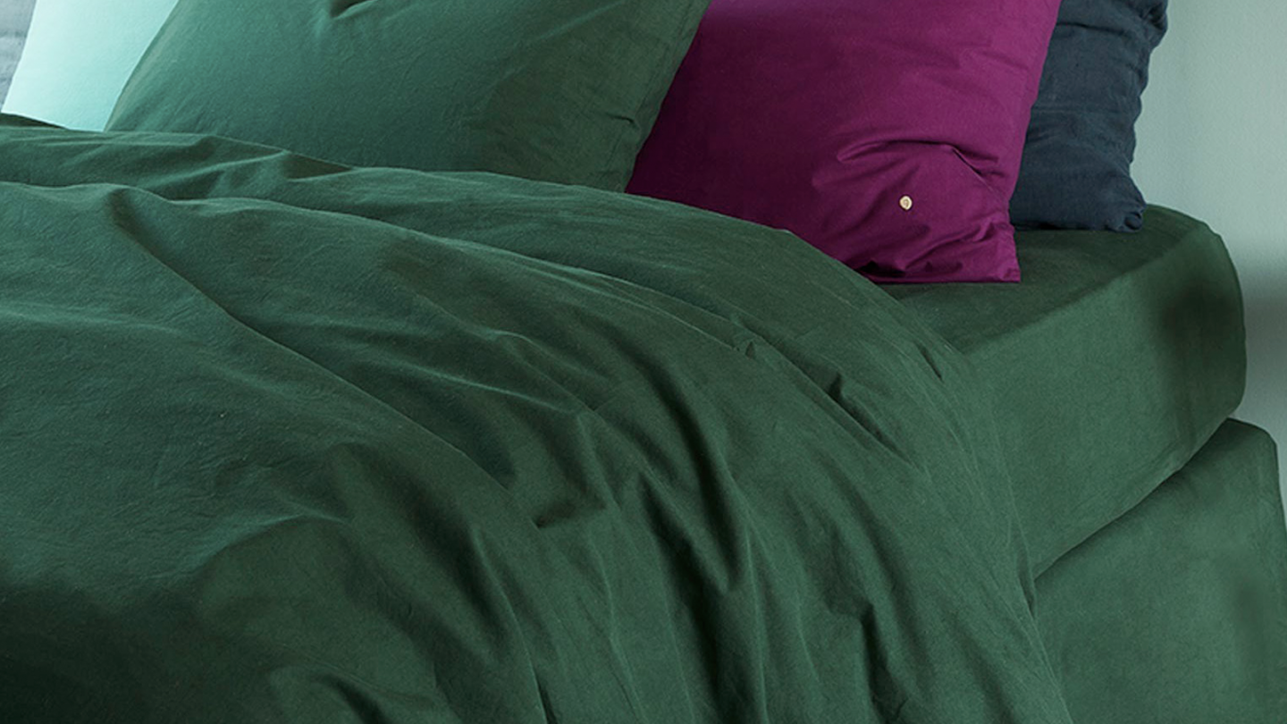 Housse de couette en coton bio Vert 220 x 240 cm - Celeste