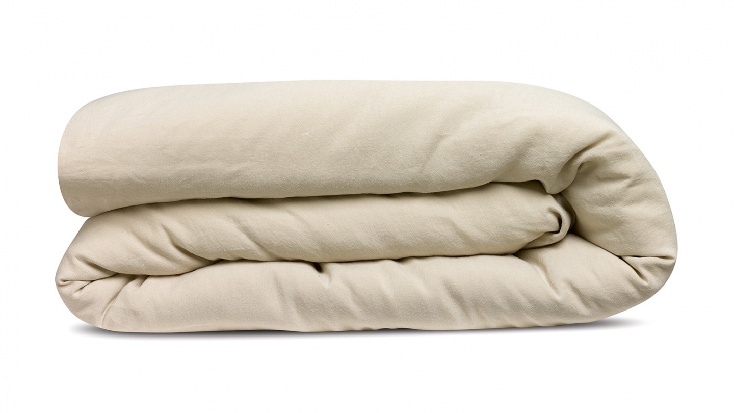 Housse de couette en chanvre ecru 260 x 240 cm - Kala