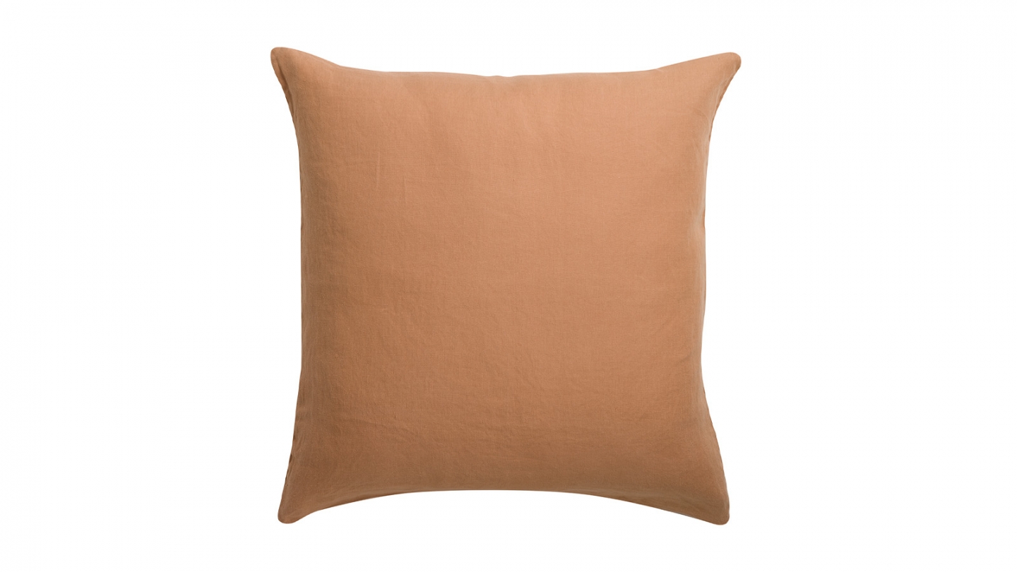 Lot de 2 Taies d'oreiller en chanvre Rose 65 x 65 cm - Kala