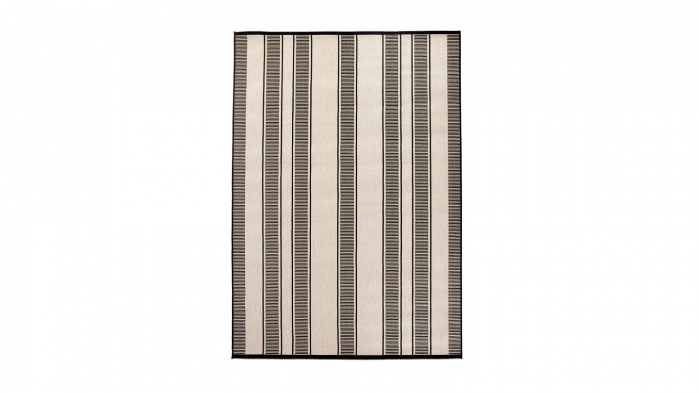 Tapis d'extérieur à ligne Gris 160 x 230 cm - Paomia