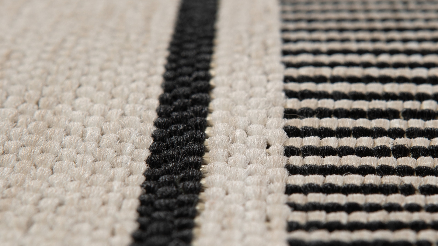 Tapis d'extérieur à ligne Gris 200 x 290 cm - Paomia