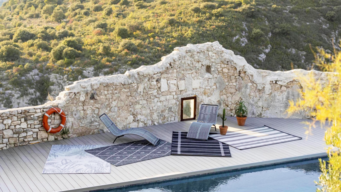 Tapis d'extérieur Gris 120 x 170 cm - Paomia