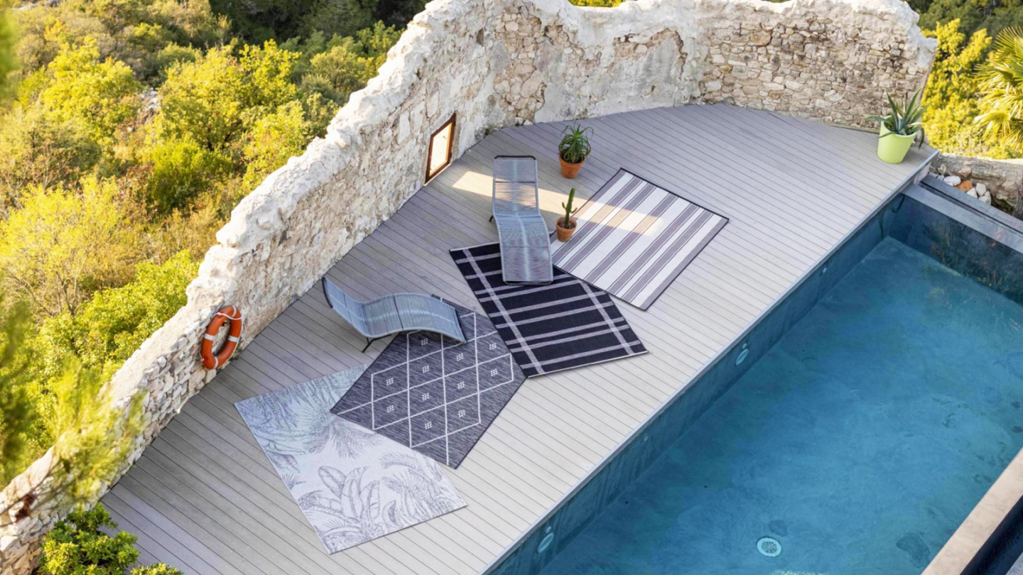 Tapis d'extérieur Gris 60 x 110 cm - Paomia