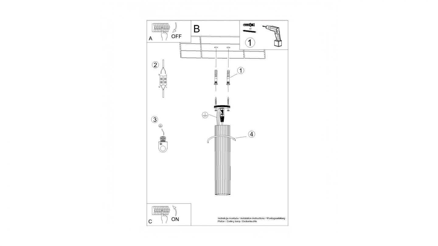 Plafonnier en aluminium cannelé 40 cm vert olive - Karbon Plafonnier en aluminium cannelé 40 cm vert olive - Karbon