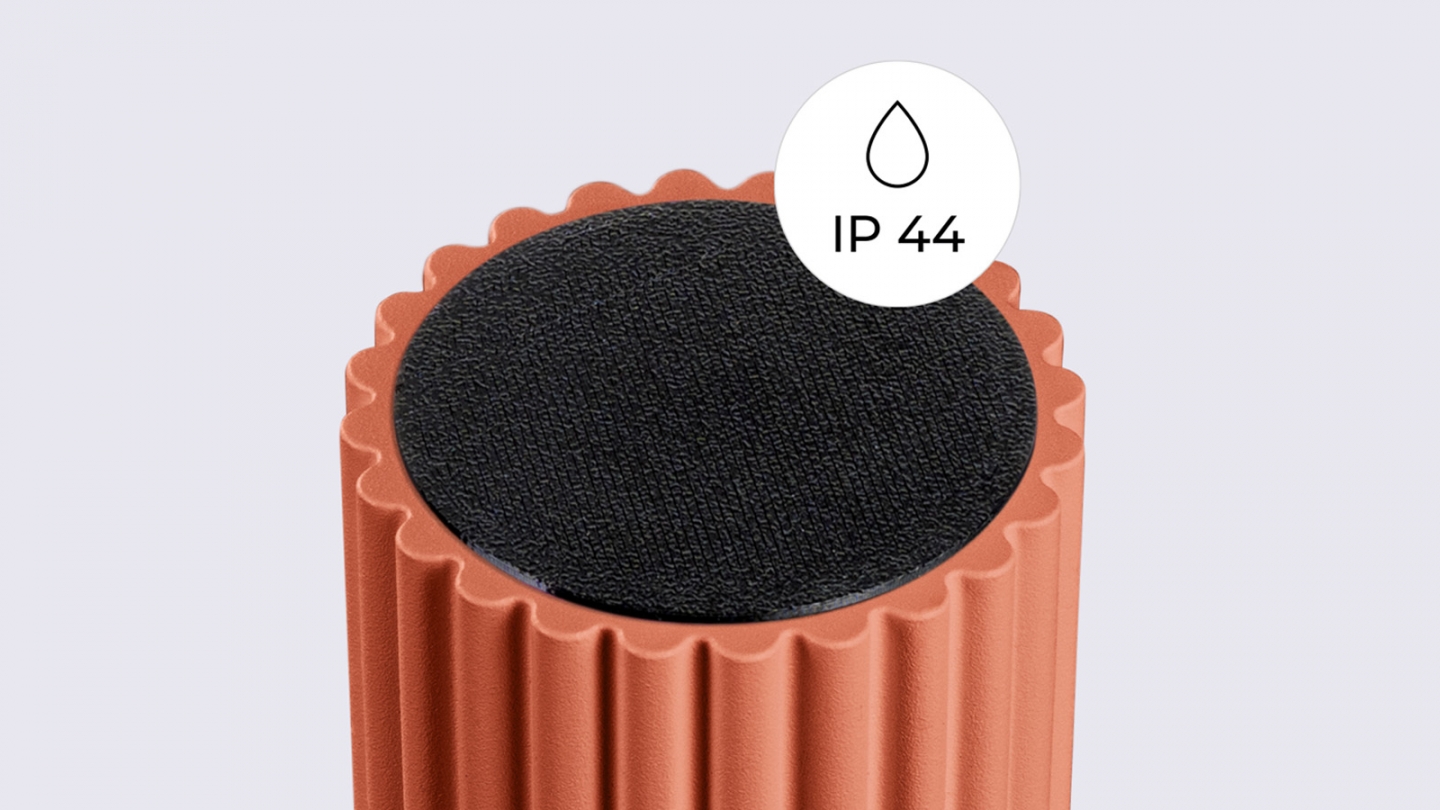 Plafonnier en aluminium cannelé terracotta - Halo