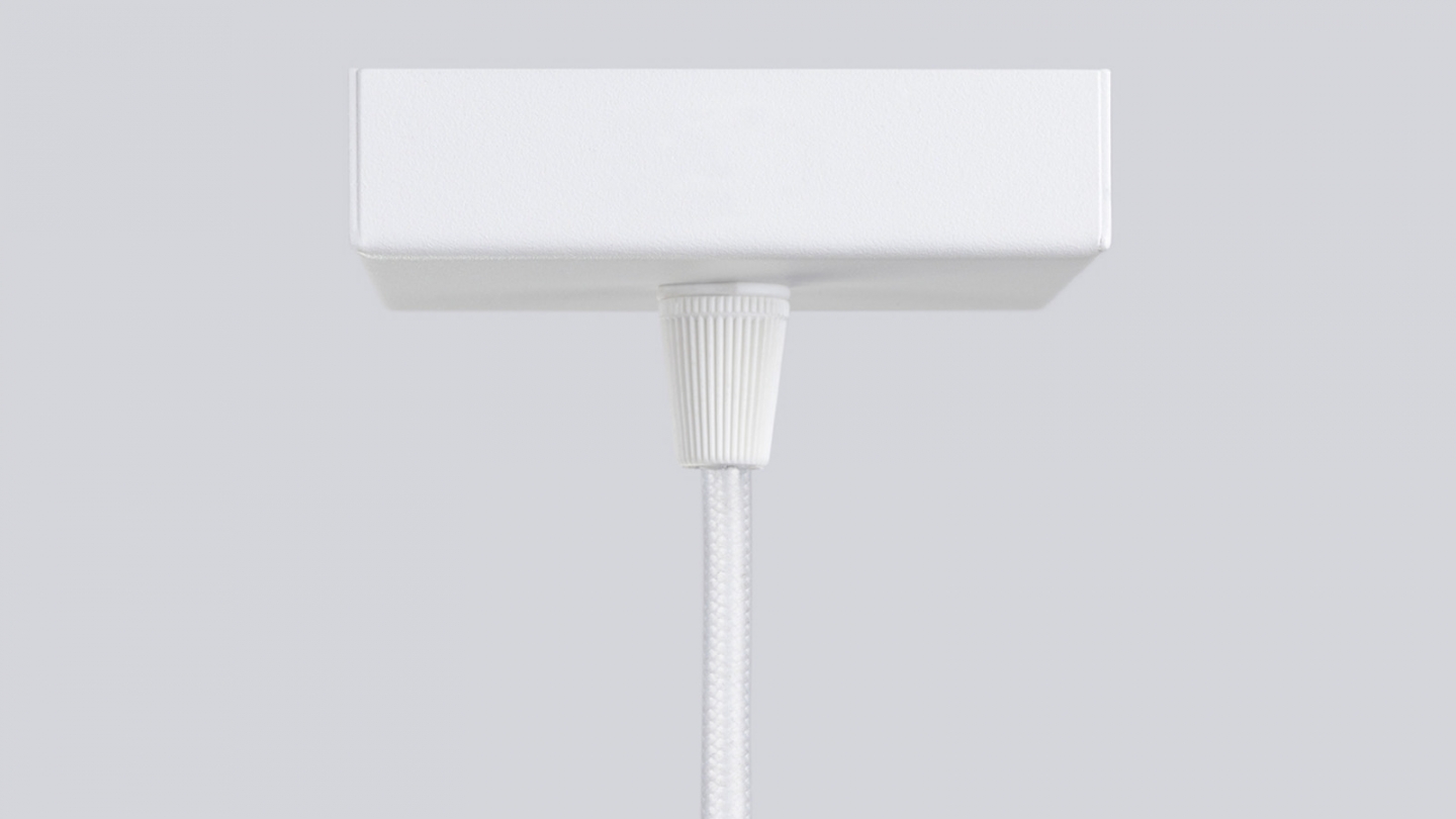 Suspension en aluminium cannelé blanc - Karbon
