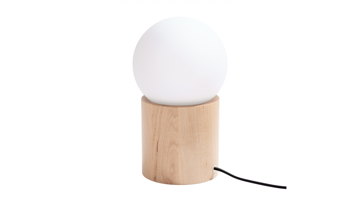 Lampe à poser en bois naturel - Boomo